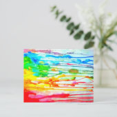 Farben des Lebens Postkarte (Stehend Vorderseite)