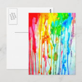 Farben des Lebens Postkarte (Vorne/Hinten)