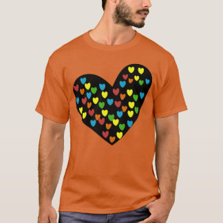 Farben des Liebe Mädchen T-Shirt