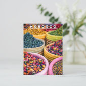 Farben des Marrakesch Red Medina Gewürzshop Postkarte (Stehend Vorderseite)