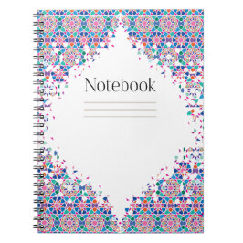Farben des Ostens - Mosaik-Muster-Notebook Notizblock