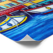 Farben des Posters Saint-Tropez von Lisa Lorenz Poster (Ecke)