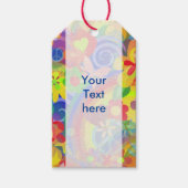 Farben des Powers Blume + Text Geschenkanhänger (Vorderseite)