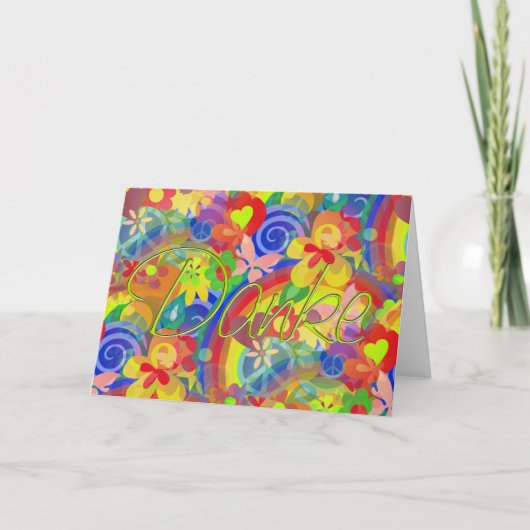 Farben des Powers der Blume + Danke (Vorderseite)