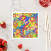 Farben des Powers der Blume + Ihre Ideen Serviette (Beispiel)