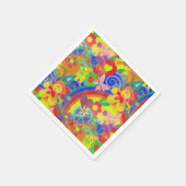 Farben des Powers der Blume + Ihre Ideen Serviette (Ecke)
