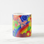 Farben des Powers der Blume Kaffeetasse (Mittel)