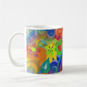Farben des Powers der Blume Kaffeetasse (Links)