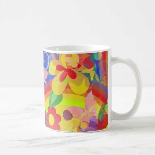 Farben des Powers der Blume Kaffeetasse (Rechts)