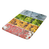 Farben des Quadriptychons der Veränderung Badematte (Schrägansicht)