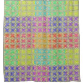 Farben des Rainbow-Alternativmusters Duschvorhang (Vorderseite)