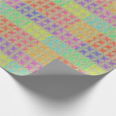 Farben des Rainbow-Alternativmusters Geschenkpapier (Ecke)