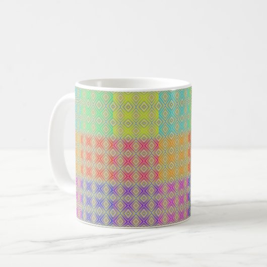 Farben des Rainbow-Alternativmusters Kaffeetasse (Vorderseite Links)