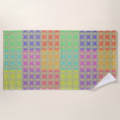 Farben des Rainbow-Alternativmusters Strandtuch (Vorderseite)