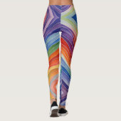 Farben des Regenbogens Leggings (Rückseite)