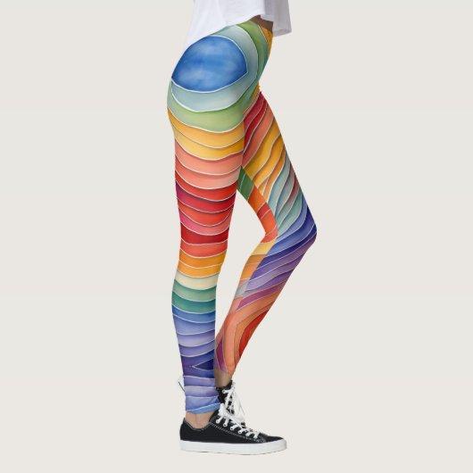 Farben des Regenbogens Leggings (Rechts)