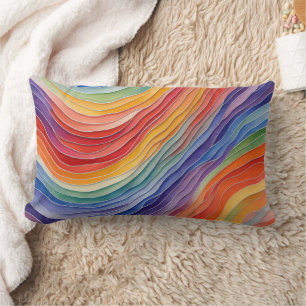 Farben des Regenbogens Lendenkissen