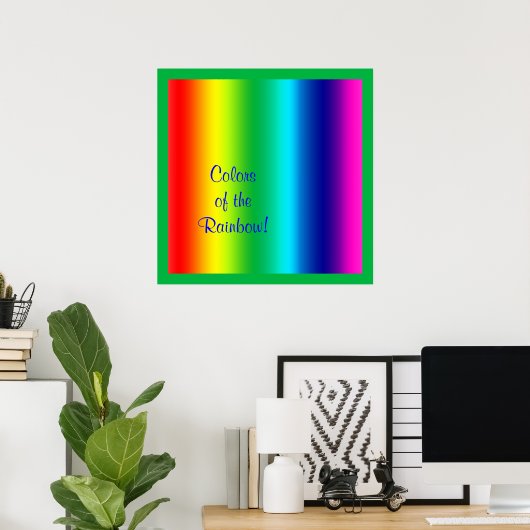 Farben des Regenbogens Poster (Heimbüro)