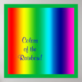 Farben des Regenbogens Poster (Vorne)