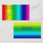 Farben des Regenbogens Visitenkarte (Vorne/Hinten)