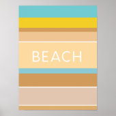 Farben des Sandmeeres Moderne Abstrakt Poster (Vorne)