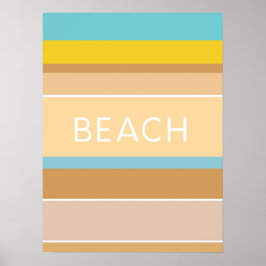 Farben des Sandmeeres Moderne Abstrakt Poster