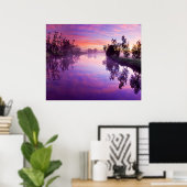 Farben des Sonnenaufgang-Posters Poster (Heimbüro)