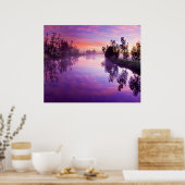 Farben des Sonnenaufgang-Posters Poster (Küche)