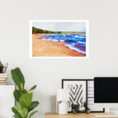 Farben des Wassers Poster (Heimbüro)