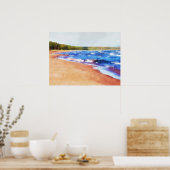 Farben des Wassers Poster (Küche)