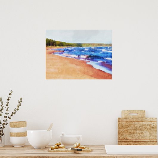 Farben des Wassers Poster (Küche)