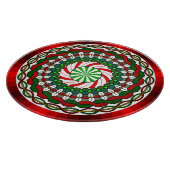 Farben des Weihnachtsglasschneiden-Brettes Schneidebrett (Ecke)