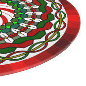 Farben des Weihnachtsglasschneiden-Brettes Schneidebrett (Ecke)
