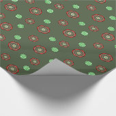 Farben des Weihnachtspapiers Geschenkpapier (Ecke)