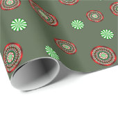 Farben des Weihnachtspapiers Geschenkpapier (Rolleneckpunkt)