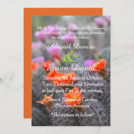 Farben des Wüstenorangen Hintergrunds Einladung