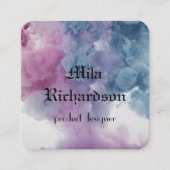 Farben, die in einer Visitenkarte mit Wasserquadra (Vorderseite)