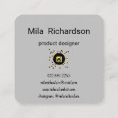 Farben, die in einer Visitenkarte mit Wasserquadra (Rückseite)