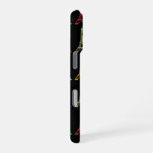 Farben Eiffelturm Muster iPhone Hülle (Rechte Seite)