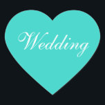 Farben Einladung Türkis Herz-Aufkleber<br><div class="desc">Farbkoordinierung Türkisfarben Maßgeschneiderte Hochzeitturketten und Siegel Sticker - Versuchen Sie selbst, vor kurzem verlobte Paare regelmäßig zu entschlüsseln: Welche Hochzeitsaufkleber sind bei Einladungen beliebt? Diese hübschen und machen Ihre eigenen individuell anpassbaren Sticker für Hochzeit Türkis und Weiß kommen für maßgeschneiderte Hochzeitspostkarten sowie verschiedene Hochzeitsaufkleber. Wunderschöne türkisfarbene und weiße Hochzeitsartikel -...</div>