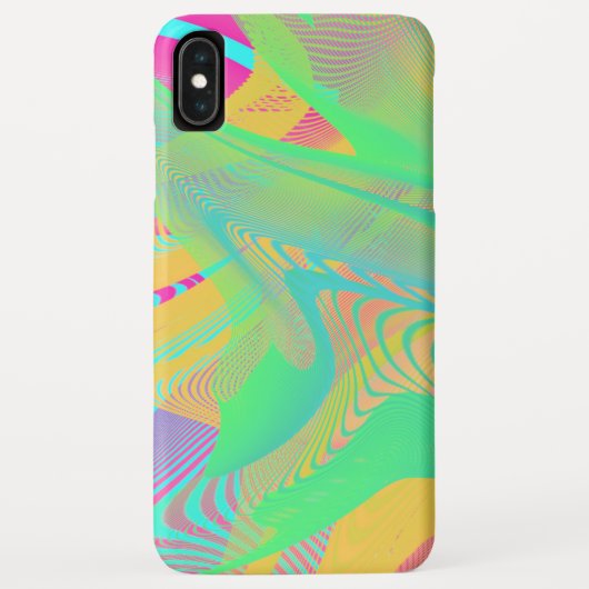 FARBEN FLUO - Fraktal Art - Case-Mate iPhone Hülle (Rückseite)