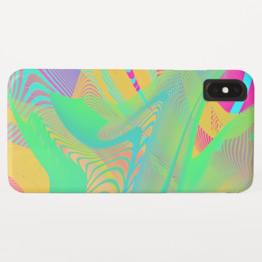 FARBEN FLUO - Fraktal Art - Case-Mate iPhone Hülle (Rückseite (Horizontal))