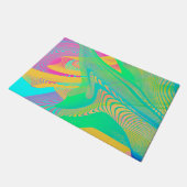 FARBEN FLUO - Fraktal Art - Fußmatte (Schrägansicht)