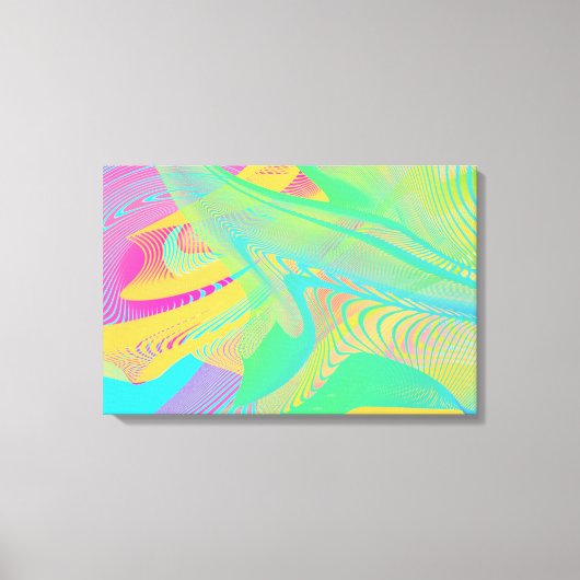 FARBEN FLUO - Fraktal Art - Leinwanddruck (Vorderseite)