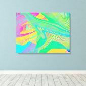 FARBEN FLUO - Fraktal Art - Leinwanddruck (Insitu (Holzboden))