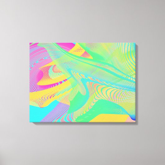 FARBEN FLUO - Fraktal Art - Leinwanddruck (Vorderseite)