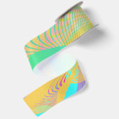 FARBEN FLUO - Fraktal Art - Satinband (Rückseite)