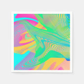 FARBEN FLUO - Fraktal Art - Serviette (Vorderseite)