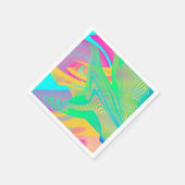 FARBEN FLUO - Fraktal Art - Serviette (Ecke)