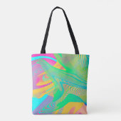 FARBEN FLUO - Fraktal Kunst - Tasche (Rückseite)